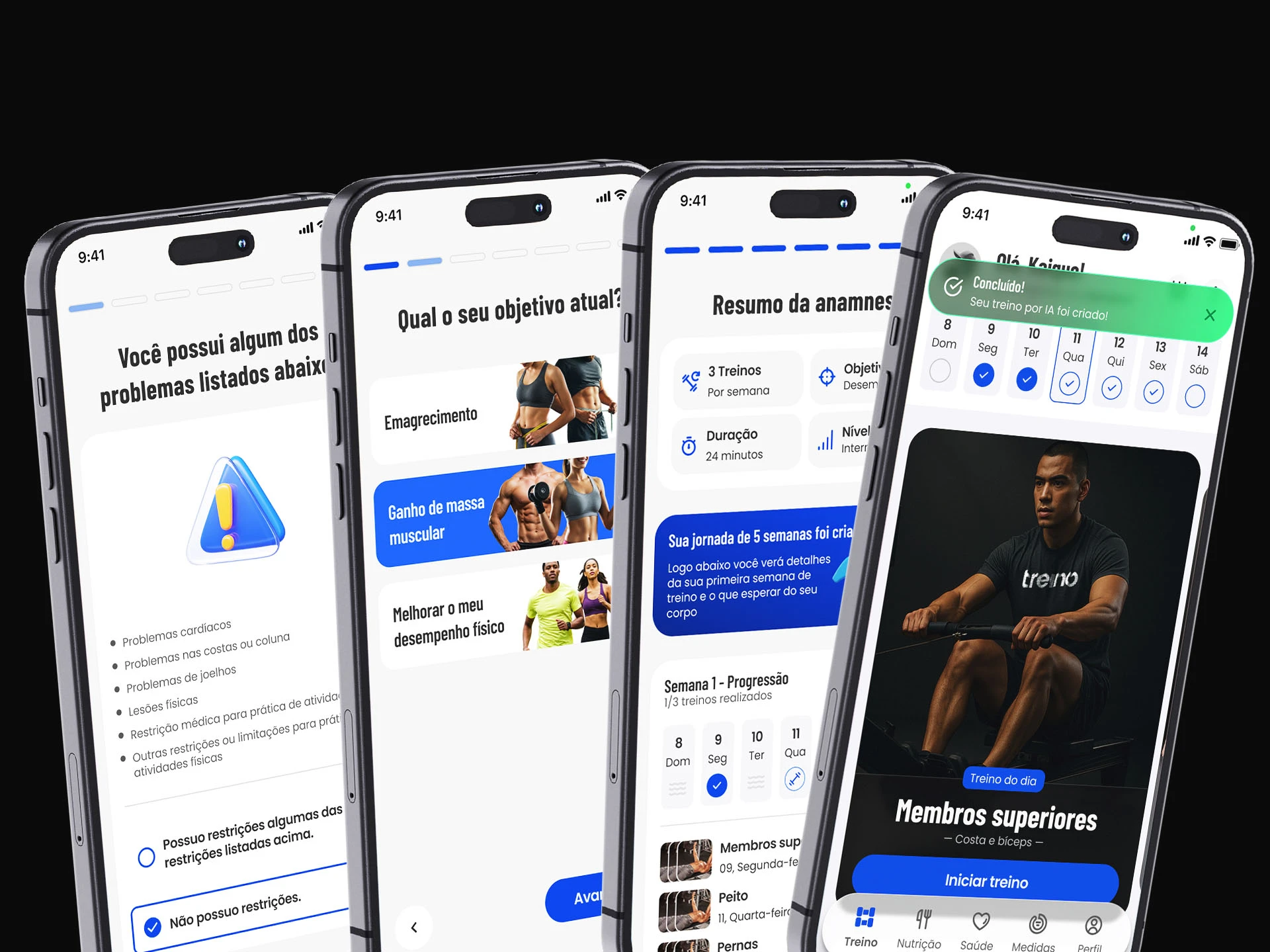 Anamnese e Treinos Personalizados por Inteligência Artificial